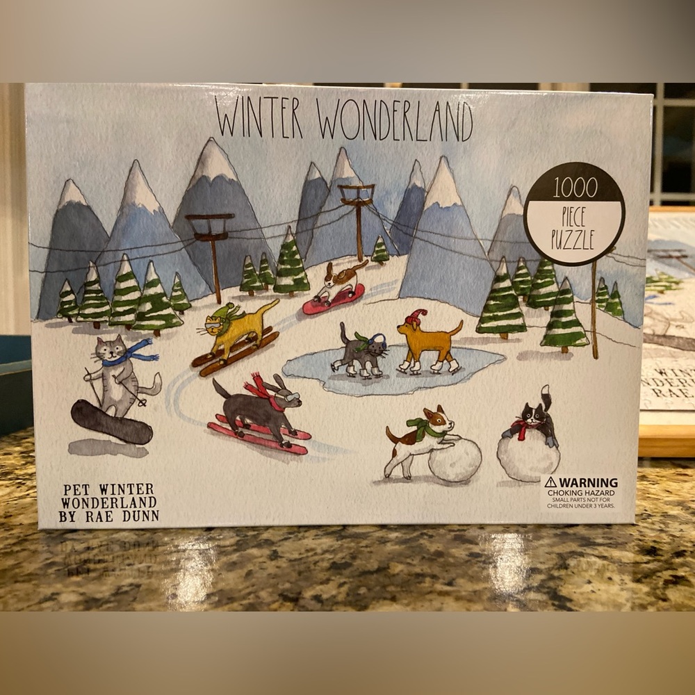 Rae Dunn winter puzzle